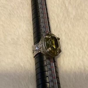 Silpada R1883 Green Olivine Sterling Silver Ring Sz 6